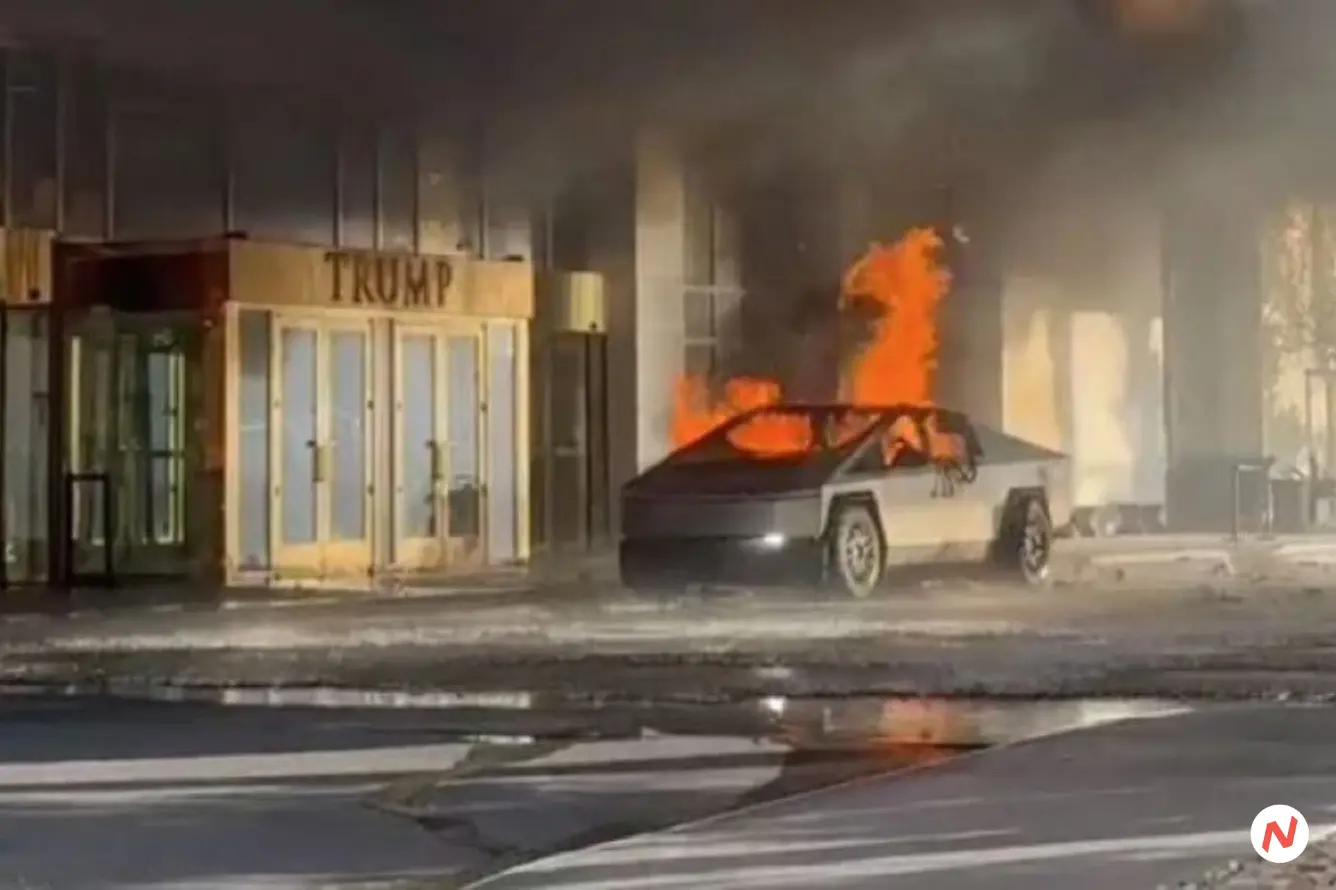Tesla Cybertruck Explosion Outside Las Vegas Hotel Sparks Terror Investigation